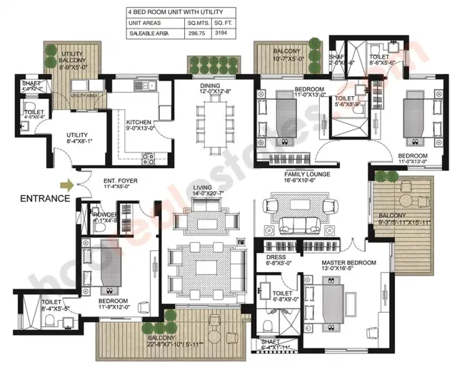 Alpha G Gurgaon One - 4 BHK Plan