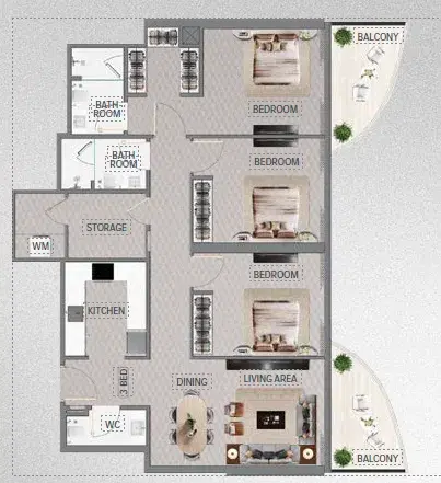 3 Bedroom