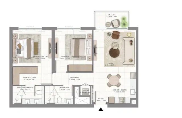 2 Bedroom