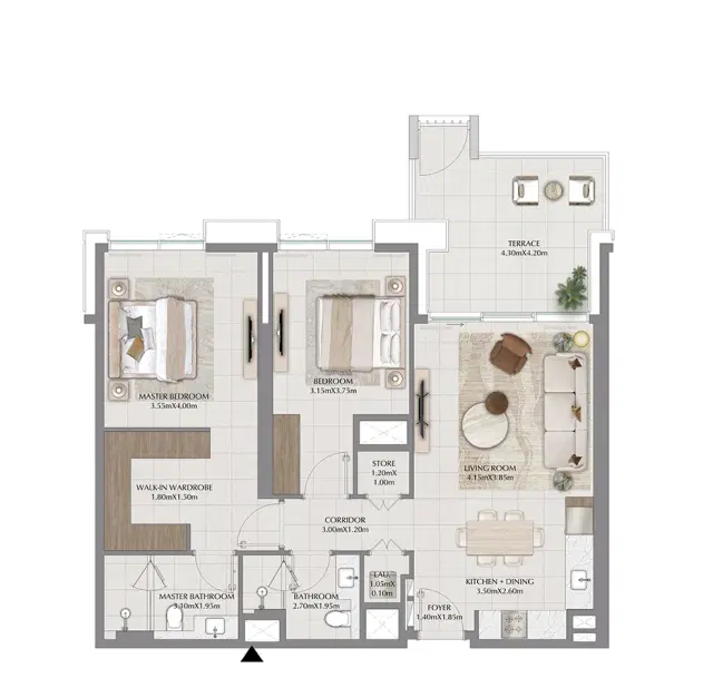 2 Bedroom