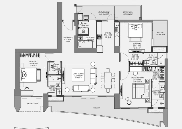 3 BHK Apartments