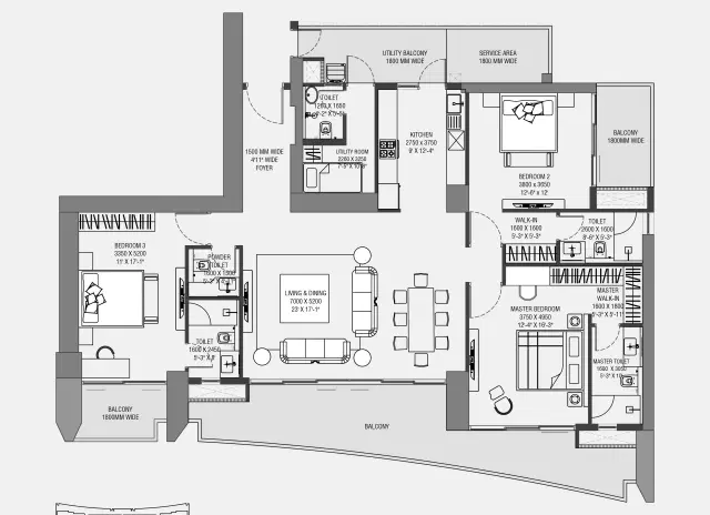 3 BHK Apartments