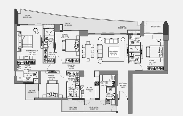 4 BHK Apartments