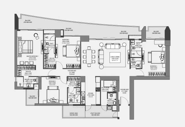 4 BHK Apartments