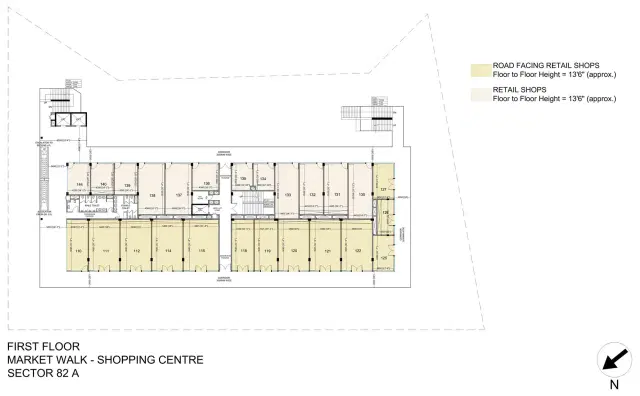 Vatika Market Walk - Retails Plan