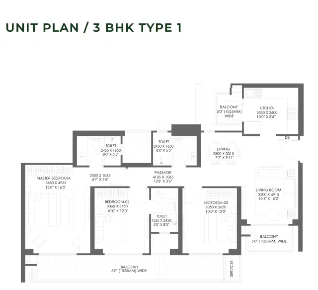 3 BHK Apartment