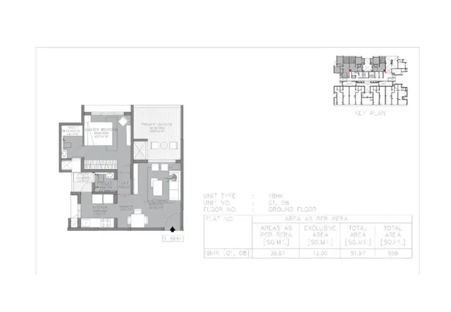 Godrej Green Vistas - 2 BHK Plan