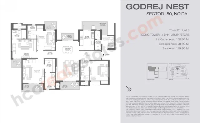 Godrej Nest Noida - 4 BHK Plan