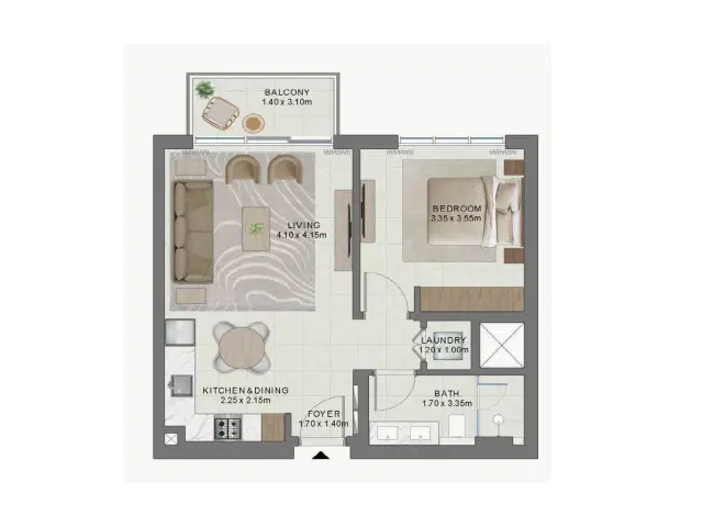 1  Bedroom