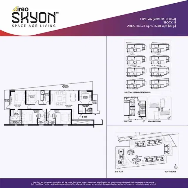 Ireo Skyon Gurgaon - 4 BHK Plan