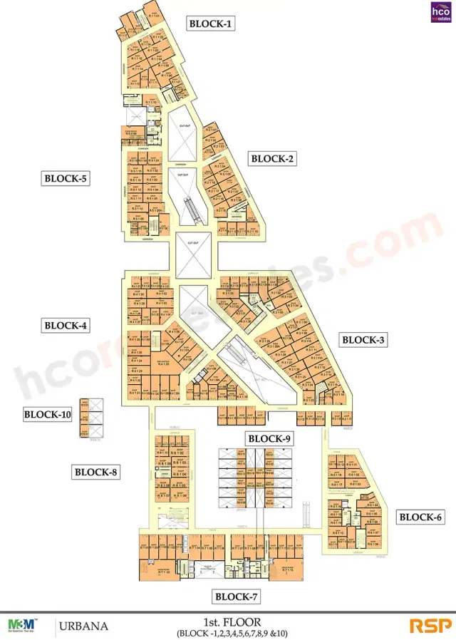 M3M Urbana Gurgaon - First Floor Plan