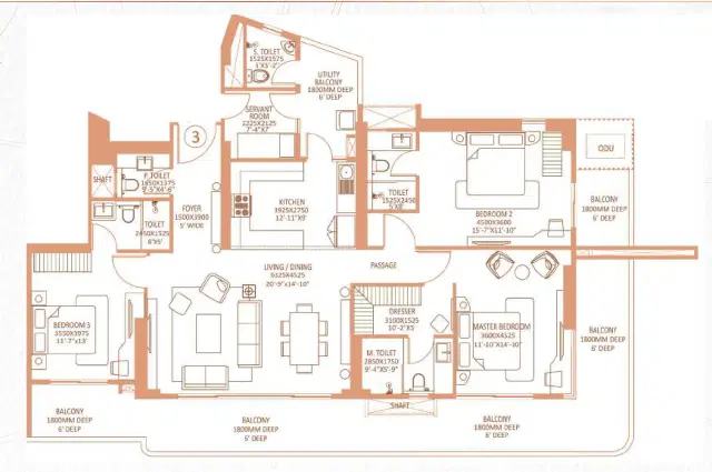3 Bedroom 