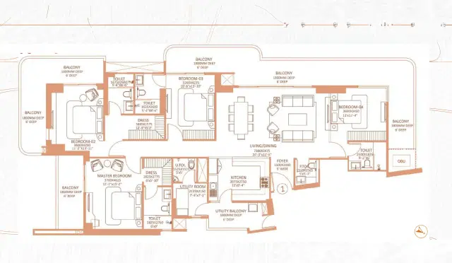 4 Bedrooms
