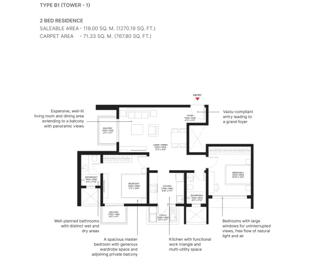 2 Bedroom