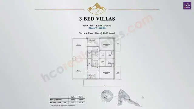 Tata Myst Kasauli - 3 BHK Plan