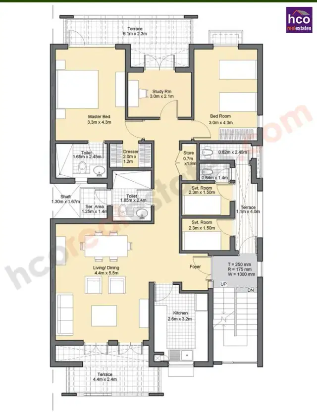 Vatika Premium Floors Gurgaon - 2 BHK Plan