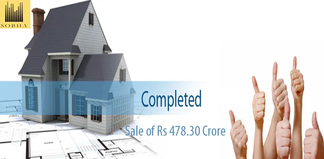 Sobha Developer Completed its Sale of Rs 478.30 Crore in the December Quarter