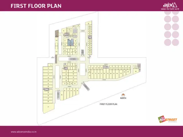 AIPL Joy Street Gurgaon - First Floor Plan