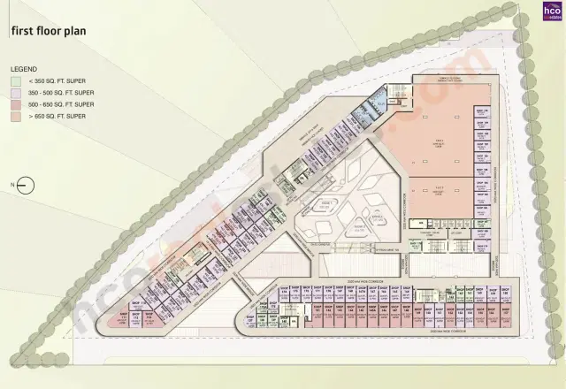 AMB Selfie Square Gurgaon - First Floor Plan