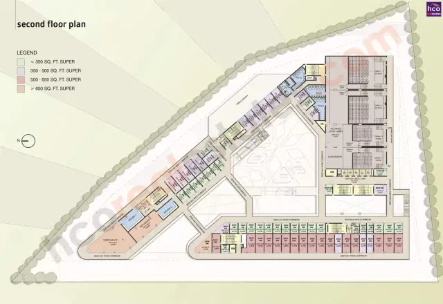 AMB Selfie Square Gurgaon - Second Floor Plan