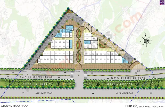 Ansal Hub 83 Gurgaon Retails & Offices Plan Floor Plan