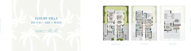 Barbados at DAMAC Islands 2 6 Bedroom Villas 6276 Sq. Ft. Floor Plan