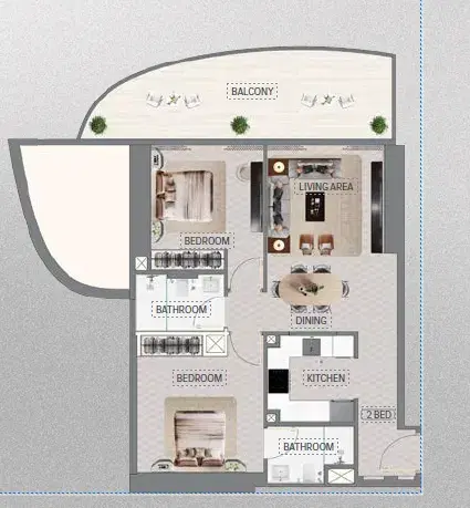 2 Bedroom