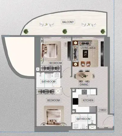 2 Bedroom