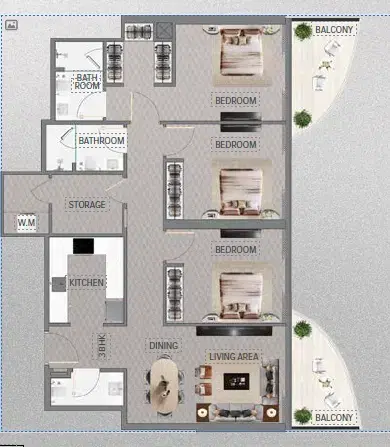 3 Bedroom