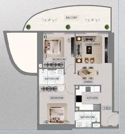 2 Bedroom