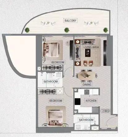 2 Bedroom