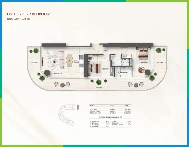 2 BR