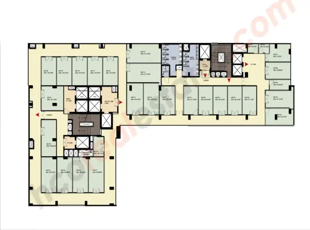 Burman GSC Spectrum Centre Gurgaon - 1 BHK Plan