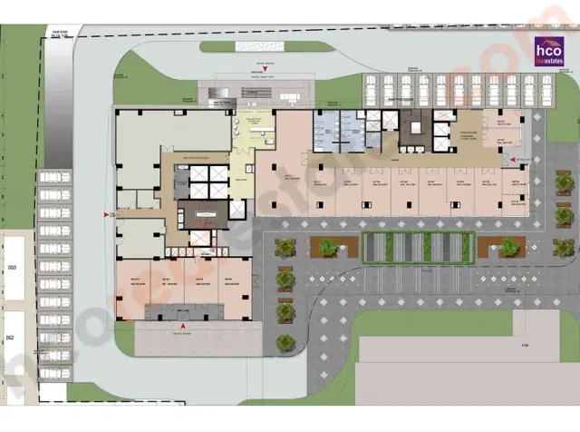 Burman GSC Spectrum Centre Gurgaon - 1 BHK Plan