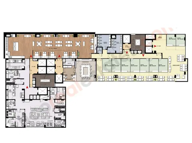 Burman GSC Spectrum Centre Gurgaon - 1 BHK Plan