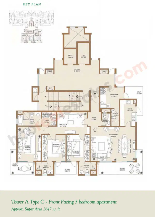 Central Park 2 Gurgaon - 4 BHK Plan