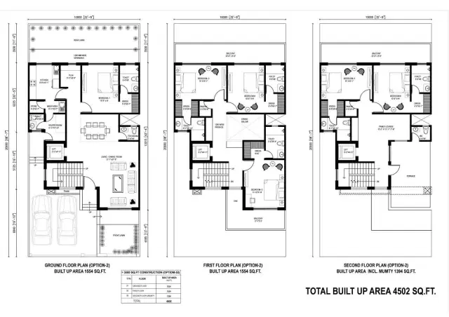 Central Park Flower Valley Fleur Villas - 4 BHK Plan