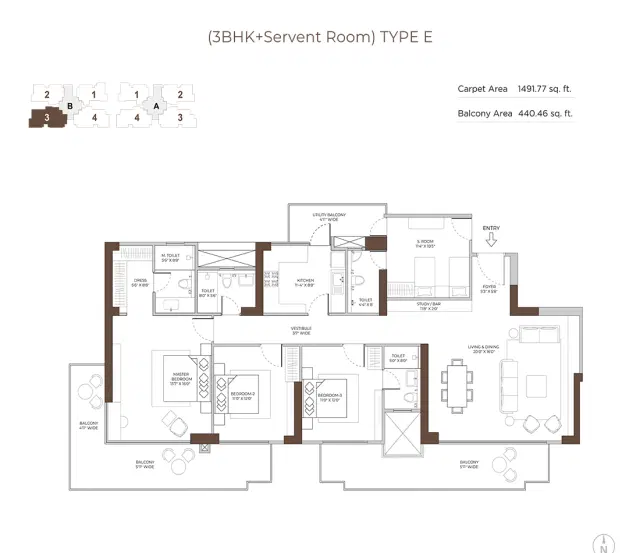 3 Bedroom