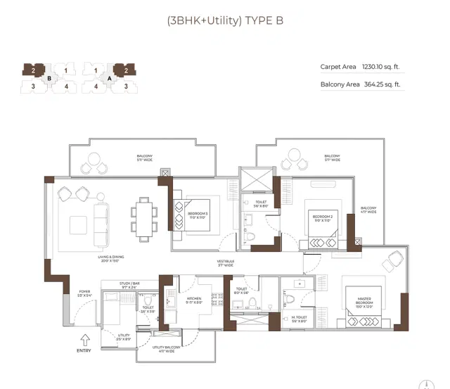 3 Bedroom