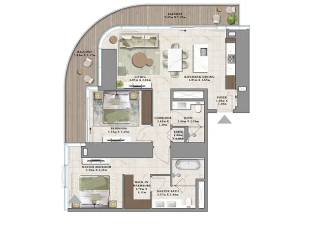 2 Bedroom