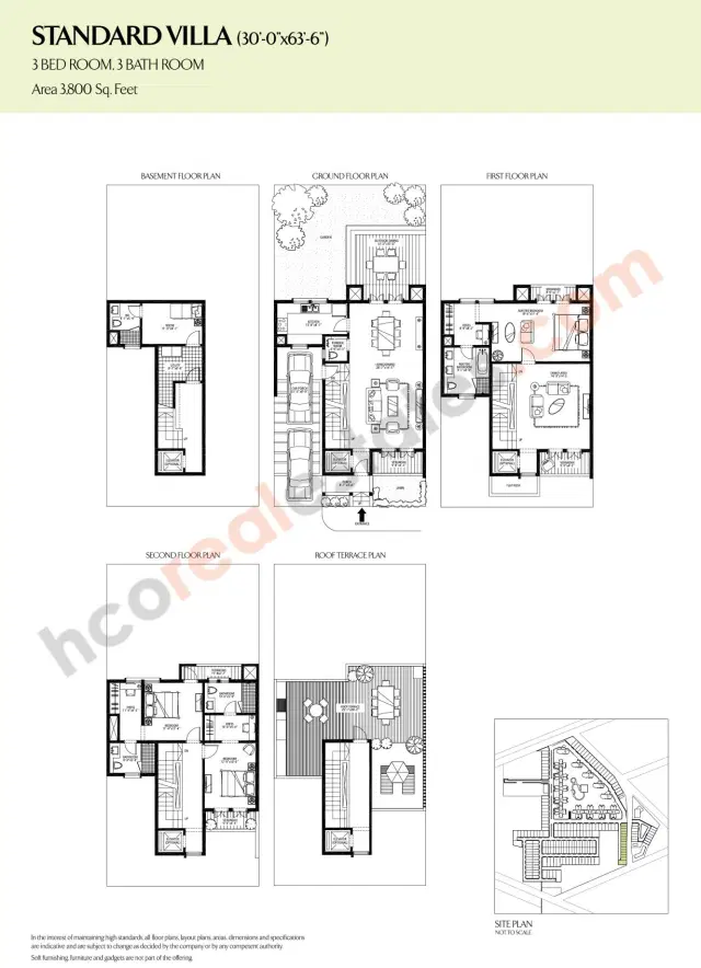 Emaar MGF Palm Drive Gurgaon - 3 BHK Plan