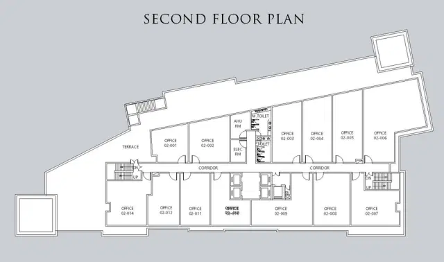 Emaar MGF Palm Springs Plaza Gurgaon - Second Floor Plan