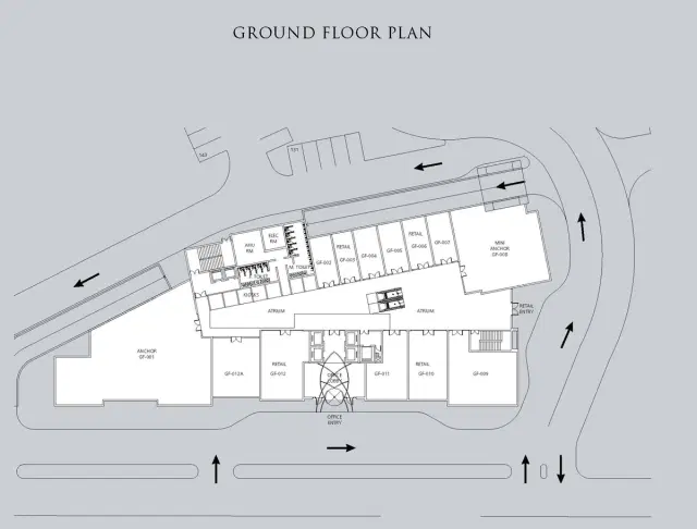 Emaar MGF Palm Springs Plaza Gurgaon - Ground Floor Plan