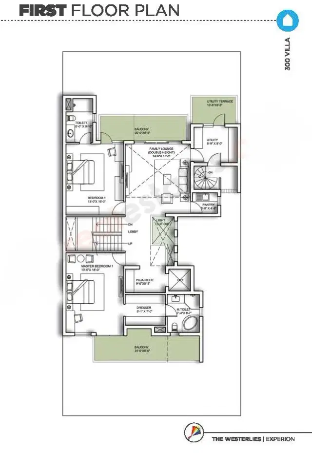 Experion Westerlies Gurgaon - 5 BHK Plan