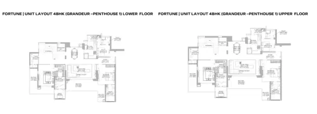 Godrej Samaris Gurgaon 4 BHK Panthouse 3117 Sq. Ft. Floor Plan