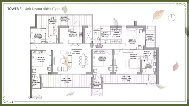 4 Bedroom - Godrej Vrikshya Gurgaon