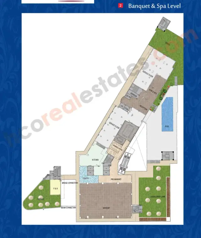 KPDK Best Western Townsuites Gurgaon - 1 BHK Plan
