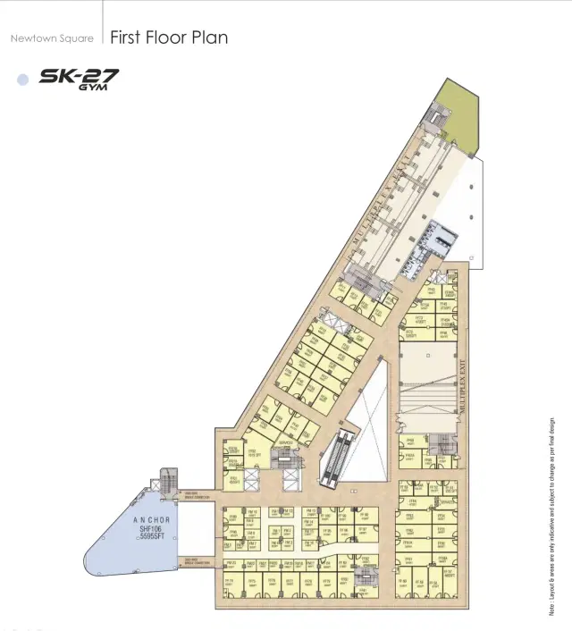 KPDK Newtown Square Gurgaon - First Floor Plan