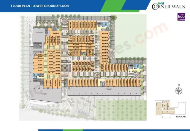 M3M Corner Walk Gurgaon - Ground Floor Plan
