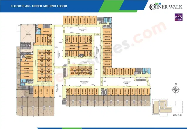 M3M Corner Walk Gurgaon - Ground Floor Plan